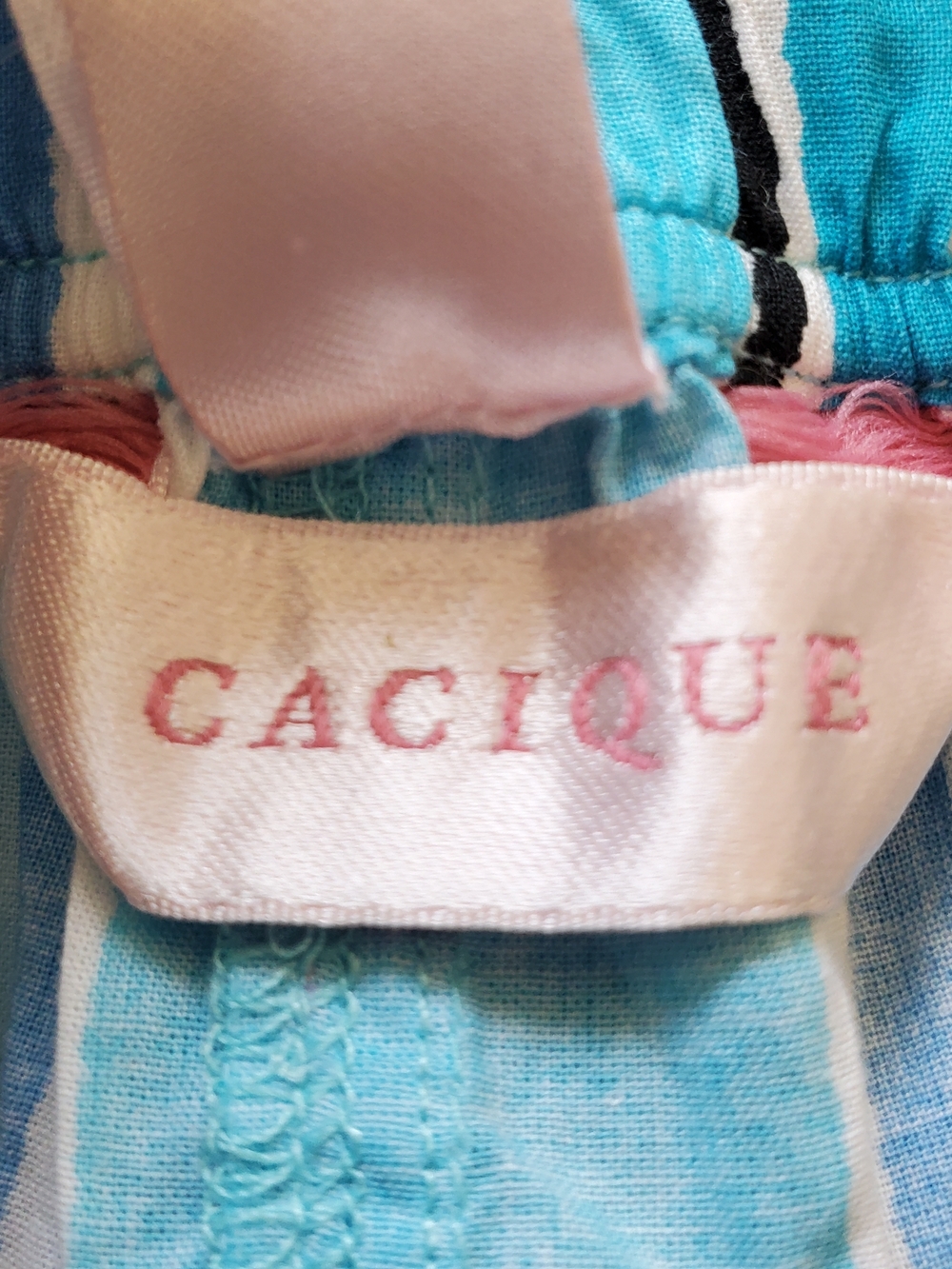 Cacique Blue Multi-Stripe PJ Bottoms.  Size 14/16 - Picture 4 of 6